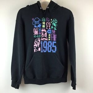Nintendo Super Mario Bros. 35th Anniversary 8 Bit Pastel Black Hoodie | Small